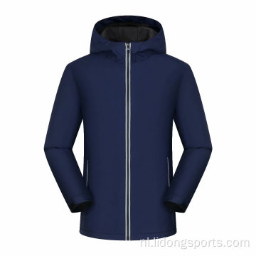 2022 Winter Nieuwe Polyester Heren Oversized Hoodie Fleece Regendicht Waterdicht Windbreker Werkomgeving